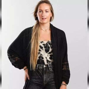 Daytrip Black Knit Cacoon Cardigan, Size XL